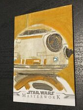 2021 Topps Star Wars Masterwork BB-8 - Artist Sketch Card Elise Gegauff Auto 1/1 picture