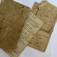 Antique Handmade Hungarian Journal Filled With Poetry And Notes C. 1901 Ephemera picture