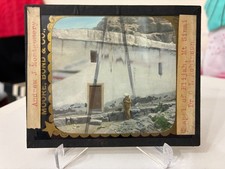 Antique Glass Color Hand Tinted Magic Lantern Slide - Chapel of Elijah, Mt Sinai picture