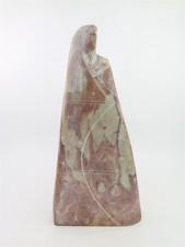 Original Oreland C. Joe Sr (b.1958) Carved Alabaster Figure Native American Art picture