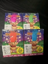 1992 Topps Trash Can Trolls 50¢ Stickers 1st Series Lot of 4 Sealed Boxes picture