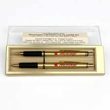 RARE Vtg 1970s Apple Computers MicroAge Promo Advertising Pen & Pencil Box Set picture