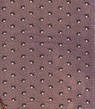 Antique 1870 Purple Calico Fabric picture