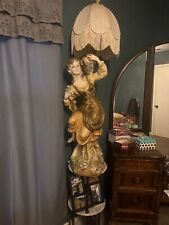 Antique Italy, Lady lamp,  picture