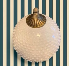 Vintage/Mid-Century Modern (MCM) Hobnail/Milk Glass/Ceiling Light Fixture/globe picture