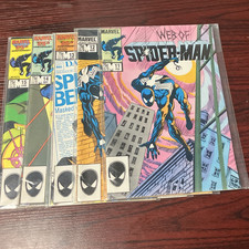 Web of Spider-Man 11 12 13 14 15 Run Lot 1986 Black Costume 1st Chance picture