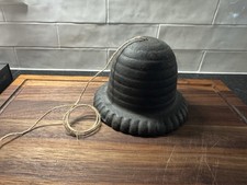Vintage Cast Iron Beehive Twine Holder String Dispenser Hanging Scalloped Base picture