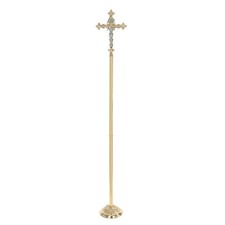 Processional Crucifix, San Gimignano Processional Crucifix, Brass 67-1/2
