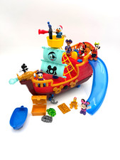 Disney Junior Mickey Mouse Treasure Adventure Pirates Ship Play Set - No Sound picture