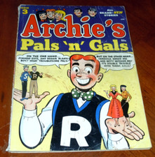ARCHIE'S PALS 'N' GALS #3 (1955) VG- (3.5) cond. Giant issue. VERONICA BETTY picture