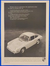 1966 Porsche 911 912 Once in a Generation Retro Classic Car Art Print Ad picture