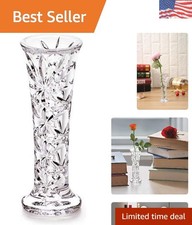 Stylish 6-Inch Crystal Acrylic Vase - Ideal for Weddings & Home Decor picture