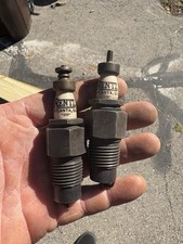 2x Antique Used Rentz 775 7/8” Spark Plug Automobile Hit Miss picture
