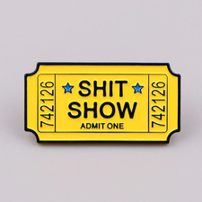 Ticket Brooches for Women Enamel Pins Funny Badges Lapel Pins for Backpack picture