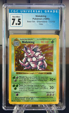 CGC 7.5 Nidoking 11/102 Pokemon Base Set Holo Shadowless Card 1999 Near Mint+ picture