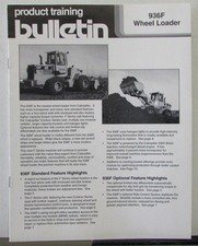 1992 Caterpillar 936F Loader Construction Product Training Bulletin picture