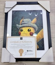 Pokemon Van Gogh Museum Pikachu Giclee Canvas Art S 45x35cm COA Netherlands New picture