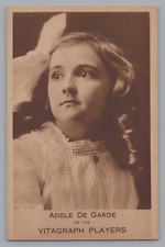 Arcade Card Adele De Garde Vitagraph Players Actress 1908-1918 Silent Film  F330 picture