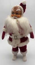 Vintage 1960s Santa Figure 14” MCM Red Suit Plastic Boots Christmas Japan picture