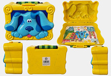 Vintage 1999 Blue’s Clues Activity Art Case Yellow Nick Jr Viacom w/ Crayon picture