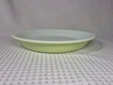 Vintage Lime Green White Pyrex Pie Plate Dish Baking #909 Retro 9