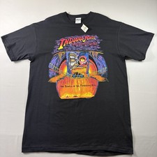 Disney Indiana Jones Adventure Temple Of The Forbidden Eye 90s Mens L Shirt NWT picture