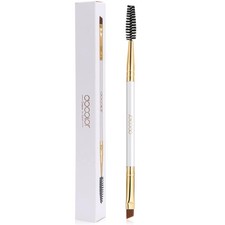 Duo Angled Eyebrow Brush Set White Eyebrow Grooming Tools Eyebrow Care Makeup picture