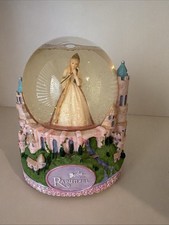 Rare 2002 Barbie as Rapunzel Musical Snow Globe Mattel Disney Princess Works picture
