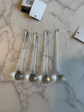 Sullivans Clear Glass Icicle Drop Christmas Ornaments (Item #OR3251) — Set of 6 picture