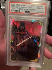 Darth Vader Ignites His Lightsaber - 2023 Star Wars Galaxy Atomic /150 PSA 10 picture