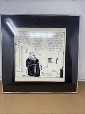 Signed Comic Strip Framed ORIGINAL PEN+INK ART 1958 Gene Ahern Boarding House picture
