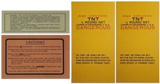 Stickers stove Coleman M-1942, 520 & blocs TNT 1/2 pound - WW2 (REPRO) picture