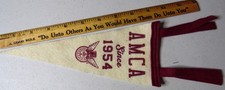 A.M.C.A. Antique Motorcycle Club Of America~ PENNANT OXFORD BRAND RARE FIND picture