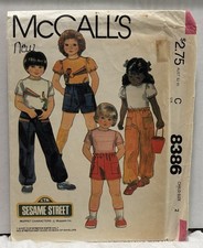 McCall’s 8386 Size 2 Tshirt, Pants, Or Shorts VINTAGE PREOWNED UNUSED picture