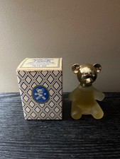 Vintage Avon Teddy Bear Decanter Sweet Honesty Cologne 0.75 oz Full w/ Box picture