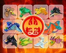 Wings of Fire Dragon Figures Polymer clay sculptures Fantasy | Sold Separately picture