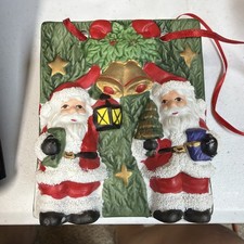 SANTA CLAUSE GIFT BOX CERMIC NWT picture