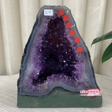 11.9LB   Natural Raw Amethyst Cathedral Geode Cave Deep Purple Crystal Mineral picture