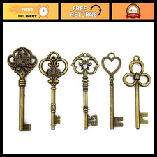 Extra Large Antique Bronze Skeleton Keys - 20 Mixed Set for Crafts & Decor picture