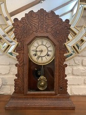 Accurate Antique 8-day Clock by Wm. L. Gilbert Clock Co. 