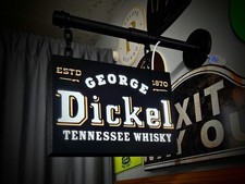 George Dickel Tennessee Whisky Hanging LED Light Box Bar Decor Sign picture
