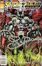 Spawn/WildC.A.T.S #4 (Newsstand) FN; Image | Alan Moore Wildcats - w/Bag+Board picture