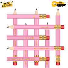 50Pcs - Baby Shower Sharpened Half Pencils with Erasers, Pre-sharpened Pencil... picture