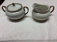 Vintage English porcelain creamer & sugar set by W H Grindley picture