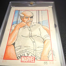 Rittenhouse 2009 Marvel 70 Years SketchaFEX Sketch Insert Card SC JC Signed fury picture