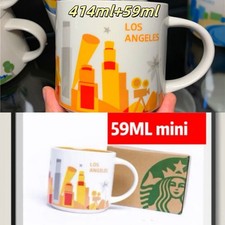 Starbucks Global Cities“You Are Here”Collection Los Angeles 14OZ&2OZ Gifts YAH picture