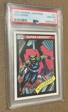 1990 Marvel Universe I (1) Wolverine “Patch” #37 PSA 10 GEM MINT picture