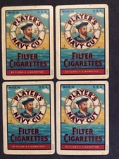(4) Vintage Players Navy Cut Playing Cards,NEW (NOS) picture