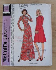McCall's 3875 Vintage Women's Long Sleeve Dress In Two Lengths Size 10 Uncut picture