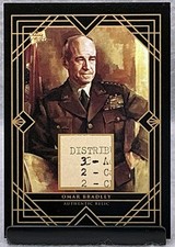 2025 Pieces Of The Past General Omar Bradley Handwritten Document Relic WW2 picture